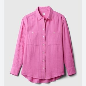GAP Pink Button-Up Shirt